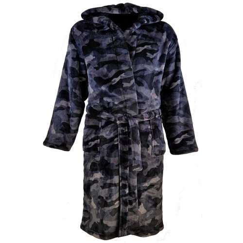 Espionage Camo Fleece Gown Black/Grey 